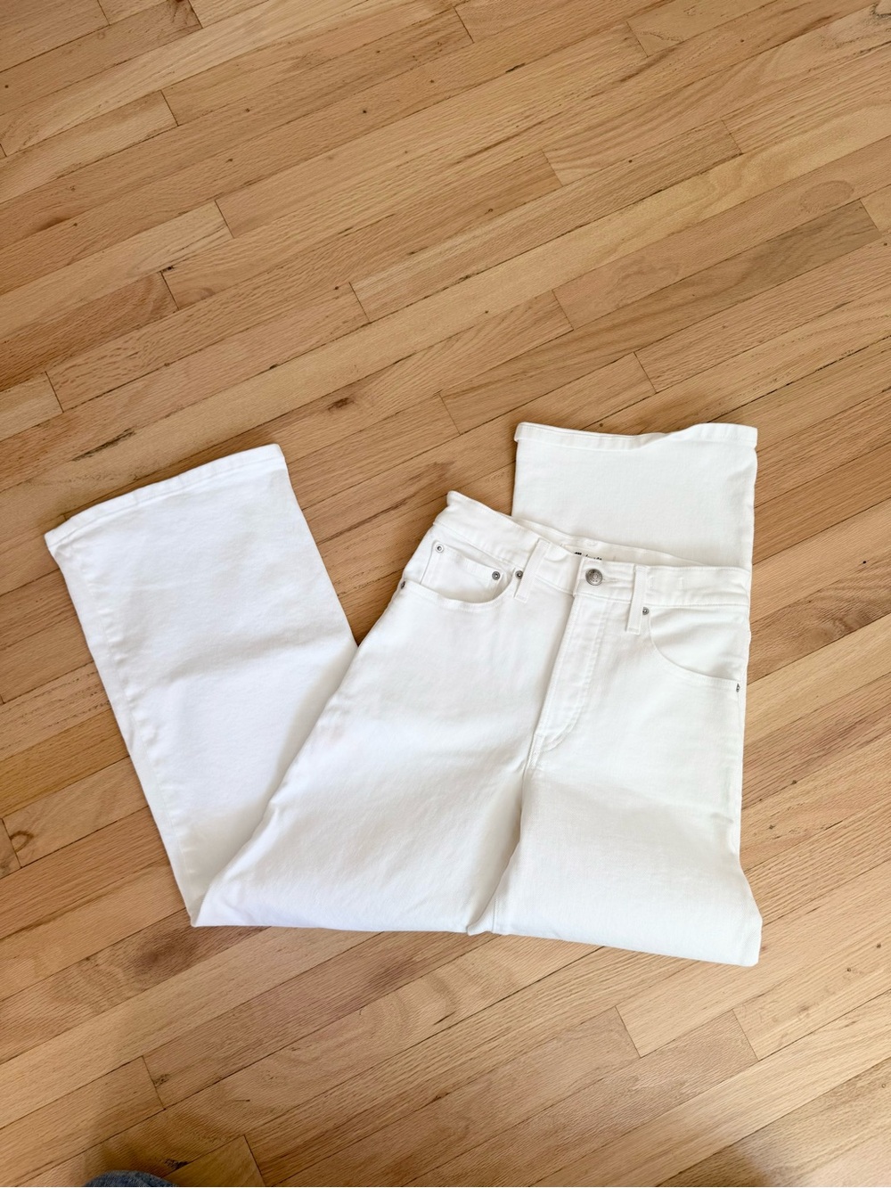 MADEWELL Women’s Wide Leg Crop Jeans